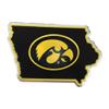 University of Iowa Team State Aluminum Emblem view 1