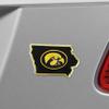 University of Iowa Team State Aluminum Emblem view 2