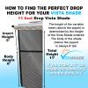 ShadePro - Vista Shade - RV Awning Shade Screen - Zipper Sun Screen Installs in Seconds - Solar Mesh Blocks 87% of Sunlight - The Original Camper Sunscreen Shade for Awnings - 15' x 11' - Brown view 3