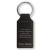 LaserGram Rectangle Keychain, Bible Verse Philippians 4-13, Personalized Engraving Included (Black with Silver) view 1