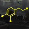 Applicable Pun Dopamine - Reward Chemical of the Brain - Vinyl Decal - Yellow 5 Inches Wide view 2
