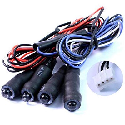 Yeah Racing LK-0026BU/RD Angeleye Blue/Red Fr/Rr LED Light Cable 2sets (YR Plug)