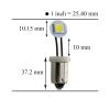 PA LED 10x Non Ghosting LED Arcade Pinball Machine Light Bulb #44#47 Ba9s 6.3V 1 SMD Fold Side View Lamp Flexible Wire (Pink) view 2