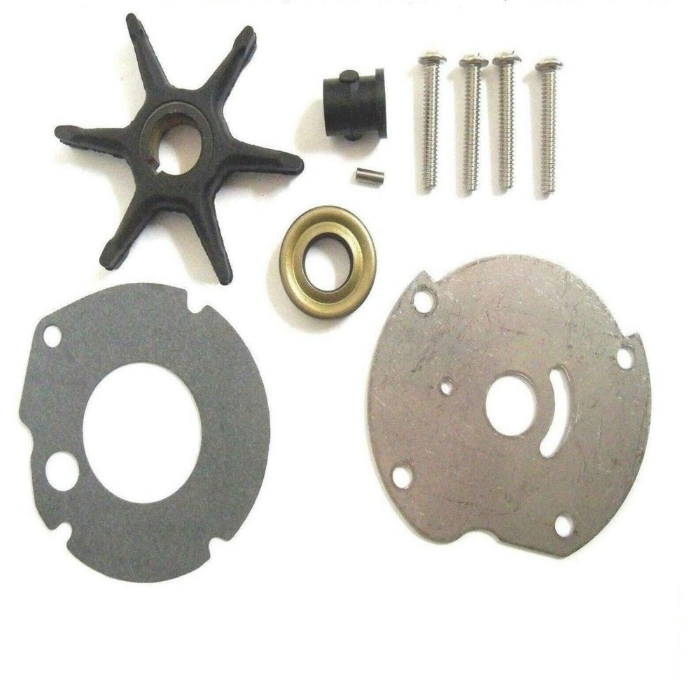 Water Pump Impeller Kit for Johnson Evinrude 9.5, 10 Hp 1958-73 Replaces 18-3402 382296 Read Product Description for Exact Product Fitment/Applications