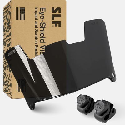 SLEEFS Football Helmet Visor [Black Diamond] - Tinted Professional Football Visor/Shield - Fits Youth & Adult Helmets - Includes Quick Visor Clips + Microfiber Travel Bag