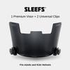 SLEEFS Football Helmet Visor [Black Diamond] - Tinted Professional Football Visor/Shield - Fits Youth & Adult Helmets - Includes Quick Visor Clips + Microfiber Travel Bag view 3