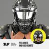 SLEEFS Football Helmet Visor [Silver Moonstone] - Tinted Professional Football Visor/Shield - Fits Youth & Adult Helmets - Includes Quick Visor Clips + Microfiber Travel Bag view 3
