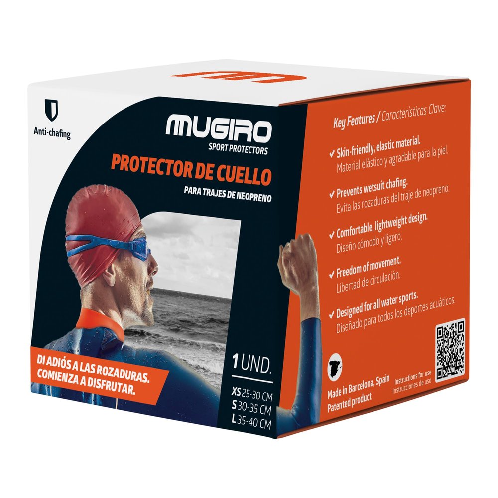 MUGIRO Wetsuit Neck Protector - Anti-Chafing Silicone Collar for Men & Women | Prevents Wetsuit Rash & Rubbing for Swimming, Triathlon, Surfing & Scuba Diving | Reusable Neoprene Suit Accessory