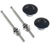 PTNHZ RACING 2pcs 1.25" Universal JDM Style Quick Latch Bumper Release Fastener Push Button Billet Hood Pin Lock Clip Kit Quick Pins for Auto Car Bumper Hood License Plate Black view 1