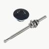 PTNHZ RACING 2pcs 1.25" Universal JDM Style Quick Latch Bumper Release Fastener Push Button Billet Hood Pin Lock Clip Kit Quick Pins for Auto Car Bumper Hood License Plate Black view 2