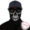 Obacle Motorcycle Face Mask Sun UV Dust Wind Protection Tube Mask Seamless Bandana Skeleton Face Mask for Men Women Bike Riding Cycling Biker Outdoor Festival (Skull Neat Teeth Black Face) view 2