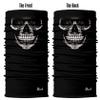 Obacle Motorcycle Face Mask Sun UV Dust Wind Protection Tube Mask Seamless Bandana Skeleton Face Mask for Men Women Bike Riding Cycling Biker Outdoor Festival (Skull Neat Teeth Black Face) view 3