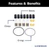 Lewmar Service Kit for Self Tailing 30-48, EVO ST 30-50, SPT30-50 Service kit for Ocean ST winches size 30-48 and EVO ST winches size 30-50; includes spare spawls, springs, sleeves, o-rings, clamps view 3