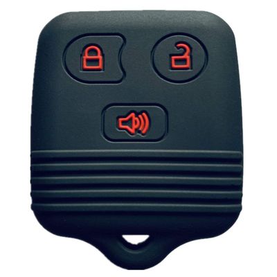 Ford Lincoln Key Fob Cover: Mazda 3 Buttons Silicone Car Key Shell Fit for Explorer Edge Escape F150 Expedition Mercury Navigator Ranger Mariner| Rpkey Keyless Remote Case Replacement (Black-1)