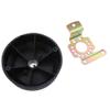 Gazechimp Boat Steering Wheel Bezel 90 Degree Mount for Rotary Helm Black view 2