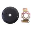 Gazechimp Boat Steering Wheel Bezel 90 Degree Mount for Rotary Helm Black view 3