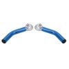 Aluminum Alloy Cycling Handlebar End Grips, Blue, Anti-Slip Bar Ends with Stopper for 22.2mm Handlebar, 1 Pair view 2