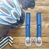 Aluminum Alloy Cycling Handlebar End Grips, Blue, Anti-Slip Bar Ends with Stopper for 22.2mm Handlebar, 1 Pair view 3
