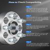 ECCPP 4PCS 1 inch hub Centric Wheel spacers 5x4.5 to 5x4.5 14-21 for Murano view 4