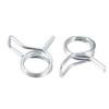 uxcell Double Wire Spring Hose Clamp 8mm Inner Dia Fit 8.5-9.2mm OD Hose Fuel Line Silicone Tube Spring Clips Zinc Plated 20Pcs view 1