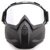 SPOSUNE Motorcycle Goggles Paintball Mask, Detachable Face Mask ATV, Dirt Bike, Motocross Safety Goggles for Men Women view 1