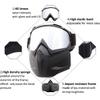 SPOSUNE Motorcycle Goggles Paintball Mask, Detachable Face Mask ATV, Dirt Bike, Motocross Safety Goggles for Men Women view 3