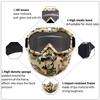 SPOSUNE Motorcycle Goggles Paintball Mask, Detachable Face Mask ATV Goggles Dirt Bike Goggles, Motocross Goggles Safety Ggoggles for Men Women view 2