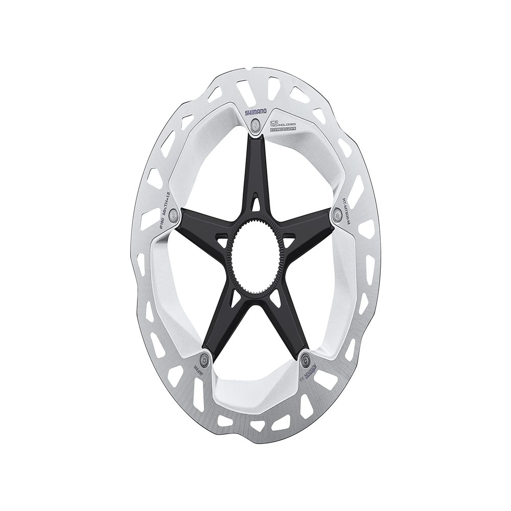 SHIMANO Unisex - Adult Rt-mt800 Ice Technologies Freeza Brake Disc, Silver/Black, 180 mm