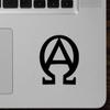 Minglewood Trading Alpha Omega 10" Vinyl Sticker - Christian Symbol Beginning End Sigil - Die Cut Decal - 10w x 10h inches - Cobalt view 3