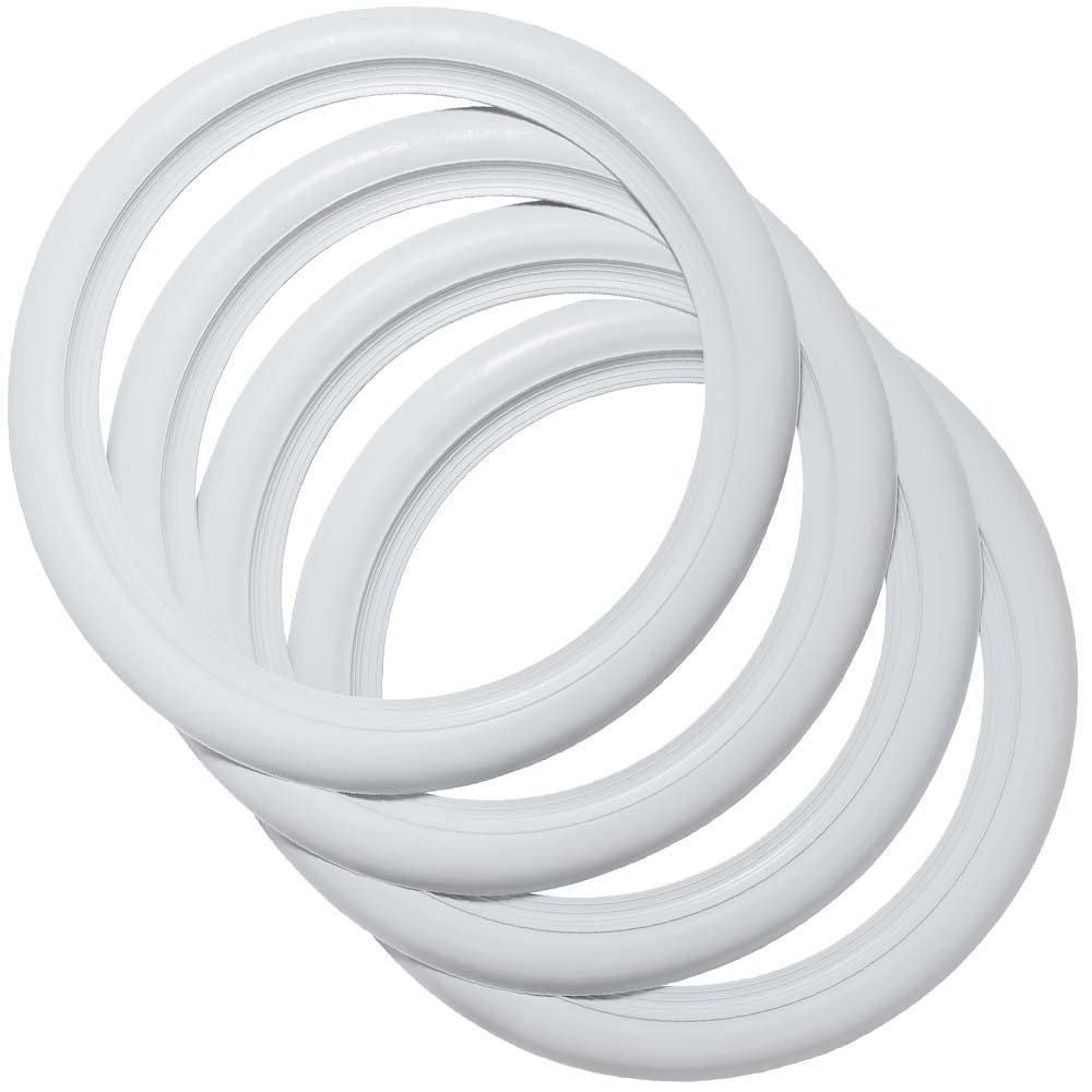 19-Inch Portawall Whitewall Tire Sidewall Rings, 1-3/16-Inch Wide, Set of 4