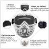 SPOSUNE Motorcycle Goggles Detachable Face Mask, ATV Dirt Bike Paintball Goggle Anti-Scratch UV400 Eyewear for Men Women view 2