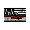 2-Pack Proud Firefighter Mother Distressed Thin Red Line Flag | Premium Quality Vinyl Decal Stickers | 5.5-Inch Laminated with UV Protective Laminate | PD2931 view 1