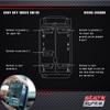 Tractor Work Lights - White - Stark 5-PIN Horizontal Laser Etched LED Rocker Switch Dual Light - 20A 12V ON/Off view 3