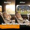 CARAMAZ Car Window Shade for Baby with Certified UV-Protection 2 Pack - 20"x12" view 3