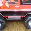 GPM For Traxxas TRX-4 Defender/Tactical Unit/Blazer Upgrade Parts Aluminum Side Steps (Reticulated Pattern A) - 1Pr Set Red view 3