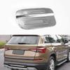 Momoap/ABS Chrome Auto Fuel Filler Door Cover Gas Tank Cap Decoration Cover Trim Compatible For Skoda Kodiaq 2017-2020 view 1