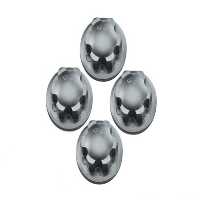 Aluminum Wheel Lock for 1:8 Arrma KRATON 6S / Outcast 6S / Notorious 6S / Typhon 6S / Talion 6S / KRATON 6S V5 / Notorious 6S V5 / 1:10 SENTON 6S - 4Pc Set Silver