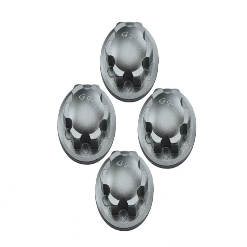 Aluminum Wheel Lock for 1:8 Arrma KRATON 6S / Outcast 6S / Notorious 6S / Typhon 6S / Talion 6S / KRATON 6S V5 / Notorious 6S V5 / 1:10 SENTON 6S - 4Pc Set Silver