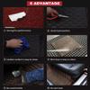 MAITE Custom Car Floor Mat Fit for Le.xus RC RC200t RC250 RC300 RC350 2016 2017 2018 Full Surrouded XPE Leather Waterproof Carpets Mats Red view 2