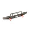 Atomik - Alloy Scale Front Bumper - RC Car Replacement for Axial SCX10 II - Hardened Billet 6061 Aluminum - Lightweight & Durable Performance - Front Chassis Upgrade Part AX31571 - Grey view 1