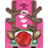 Glitzy Reindeer Car Kit (Pack of 3) - Eye-Catching Plush Antler and Nose Christmas Vehicle Decor, Perfect For Festive Celebrations & Holidays view 1