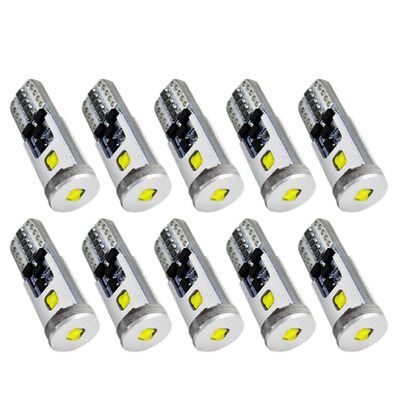 Ruiandsion 10pcs 194 LED Light Bulb 12-24V Super Bright LED Chipsets 168 2825 W5W T10 Wedge LED Replacement Bulbs Canbus Error Free for Car Door Courtesy License Plate Lights,White