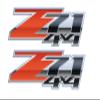 GMC Sierra Z71 4X4 Bedside Decals 2007-2013 Set of 2 GM Licensed view 1