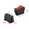 uxcell SPST Boat Rocker Switch Red Toggle Switch for Boat Marine 2pins ON/OFF AC 250V/16A 5pcs view 2