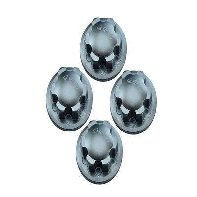 Aluminum Wheel Lock for 1:8 Arrma KRATON 6S / Outcast 6S / Notorious 6S / Typhon 6S / Talion 6S / KRATON 6S V5 / Notorious 6S V5 / 1:10 SENTON 6S - 4Pc Set Gray Silver