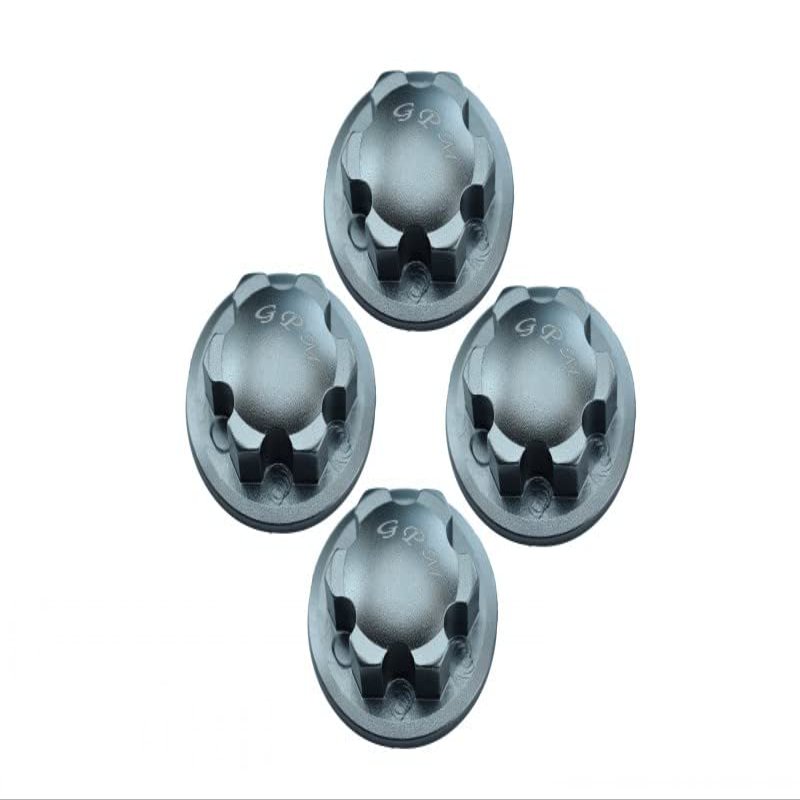 Aluminum Wheel Lock for 1:8 Arrma KRATON 6S / Outcast 6S / Notorious 6S / Typhon 6S / Talion 6S / KRATON 6S V5 / Notorious 6S V5 / 1:10 SENTON 6S - 4Pc Set Gray Silver