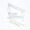 GPM For Traxxas TRX-4 Defender/Tactical Unit/Blazer Upgrade Parts Aluminum Side Steps (Reticulated Pattern A) - 1Pr Set Silver view 1
