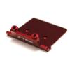 STRC STR320004R Aluminum Heavy Duty Front Skid Plate/Bumper Mount Red view 1