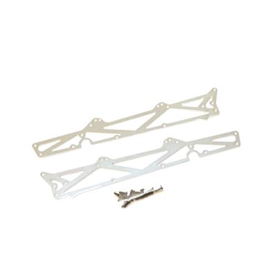 STRC Aluminum TVP Side Chassis Plates (1 Pair) Silver : Raider/Granite/Vorteks