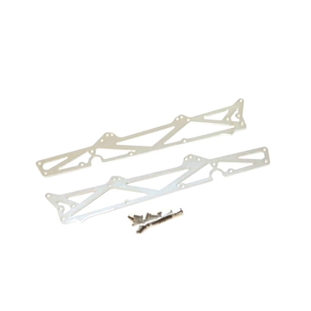 STRC Aluminum TVP Side Chassis Plates (1 Pair) Silver : Raider/Granite/Vorteks
